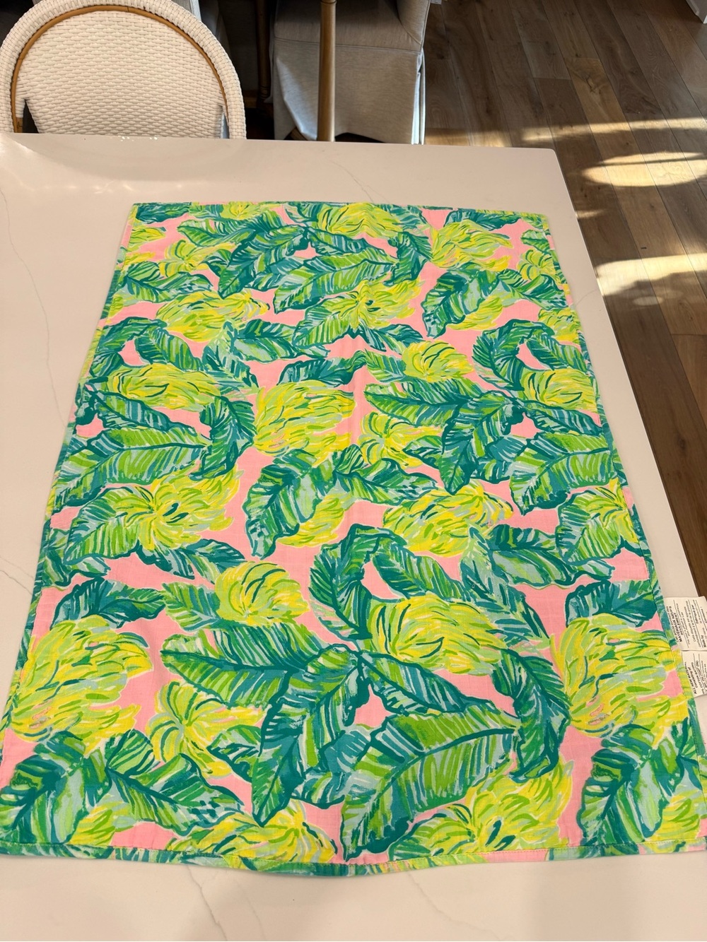 Lilly Pulitzer Pink Tropical Leaf Swim Coverup